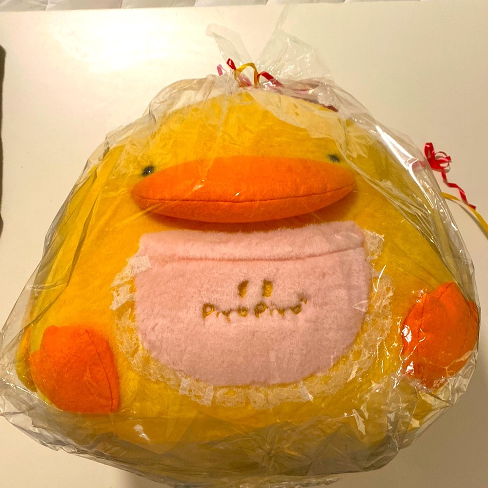 Brand new, big piyopiyo duck, very cute and soft! Kids love it!
